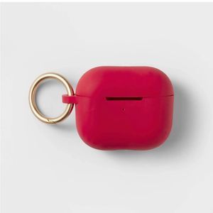Heyday Apple AirPods 3rd Generation Silicone Case with Clip - Electric Magenta
